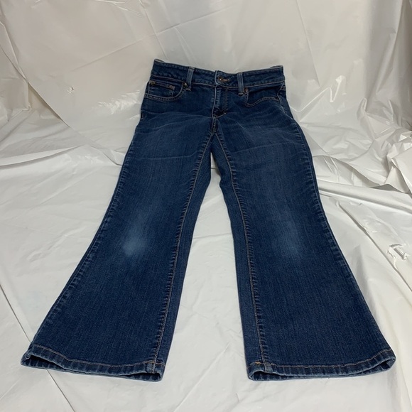 WOMEN'S LL Bean Favorite Fit Blue Jeans Size 4P - Picture 1 of 10